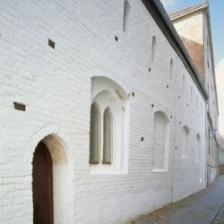 Backsteinwand zum Heiligengeistgang heiliggeistkirche Güstrow